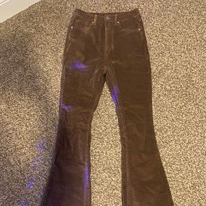 Flare pants-corduroy